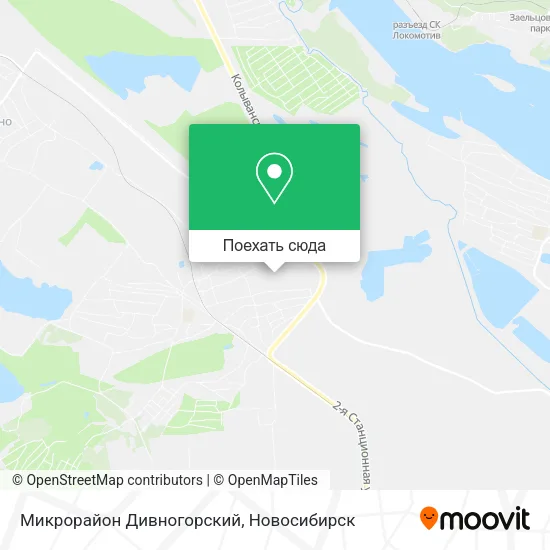 Карта Микрорайон Дивногорский