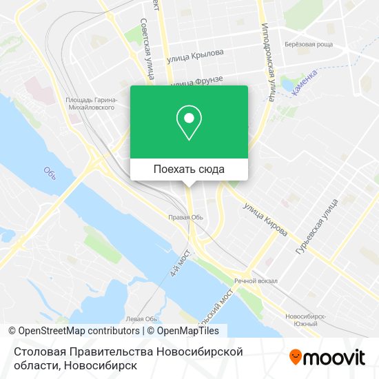 Карта Столовая Правительства Новосибирской области