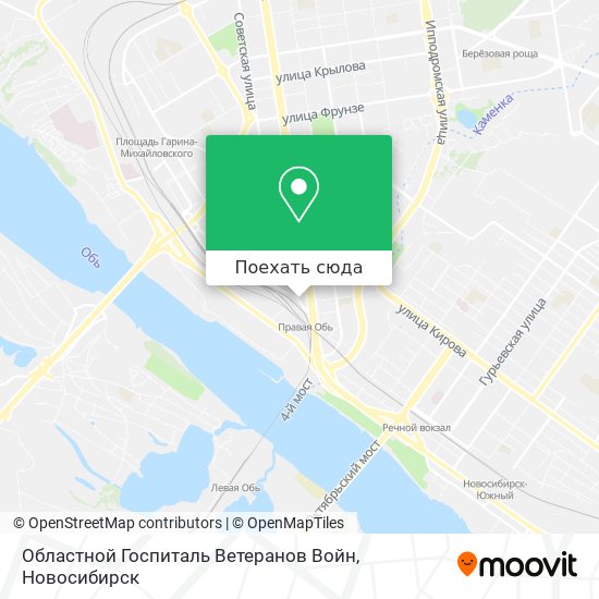 Карта Областной Госпиталь Ветеранов Войн