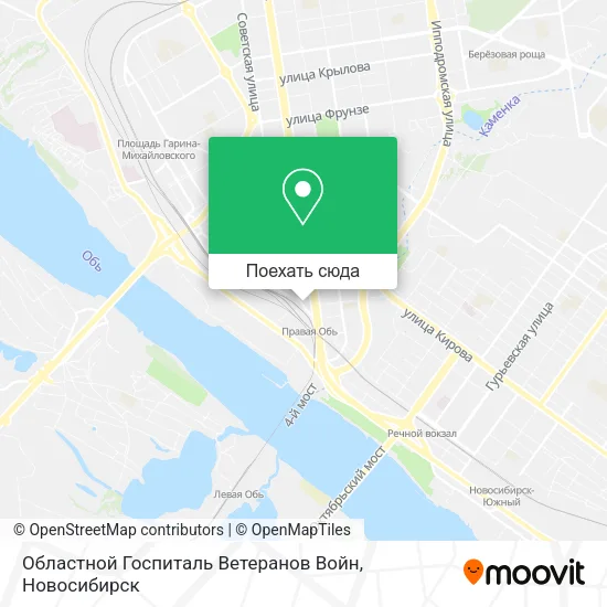 Карта Областной Госпиталь Ветеранов Войн