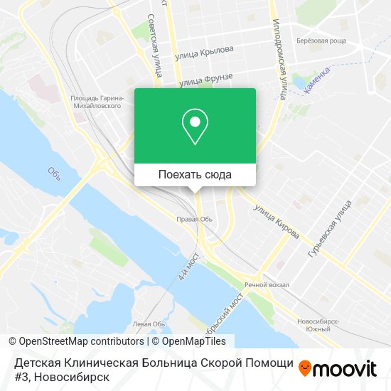 Карта Детская Клиническая Больница Скорой Помощи #3