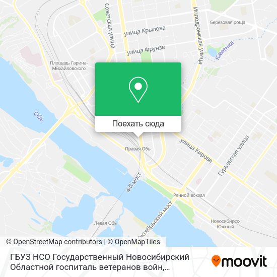 Карта ГБУЗ НСО Государственный Новосибирский Областной госпиталь ветеранов войн