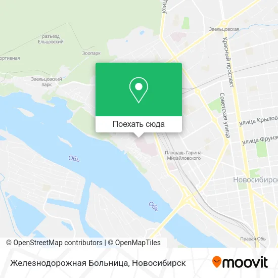 Карта Железнодорожная Больница