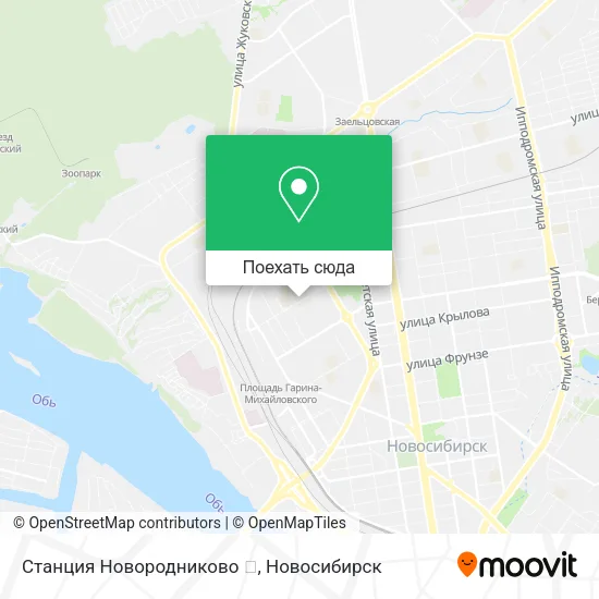 Карта Станция Новородниково 🚂