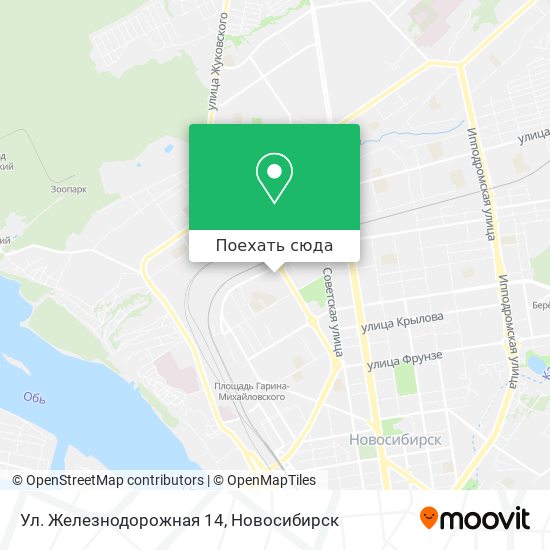 Карта Ул. Железнодорожная 14