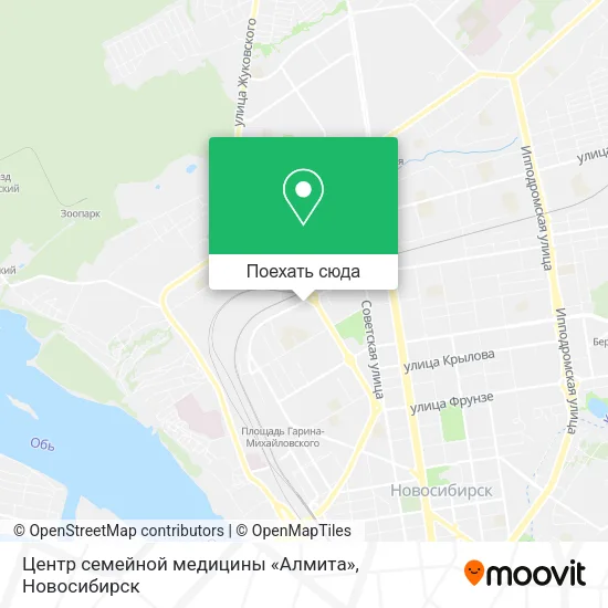 Карта Центр семейной медицины «Алмита»