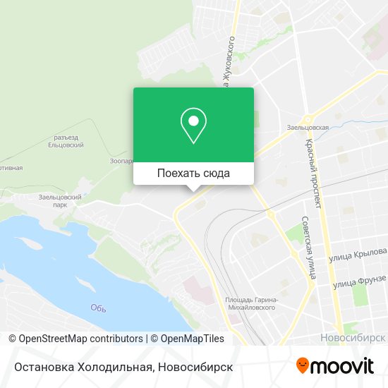 Карта Остановка Холодильная
