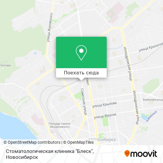 Карта Стоматологическая клиника "Блеск"