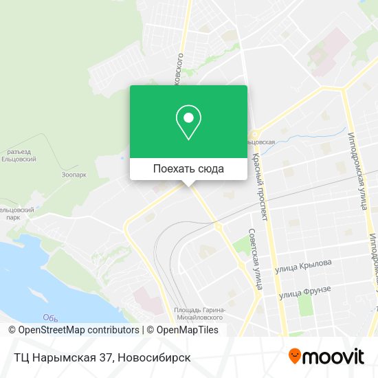 Карта ТЦ Нарымская 37