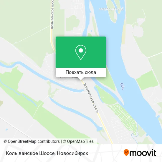 Карта Колыванское Шоссе