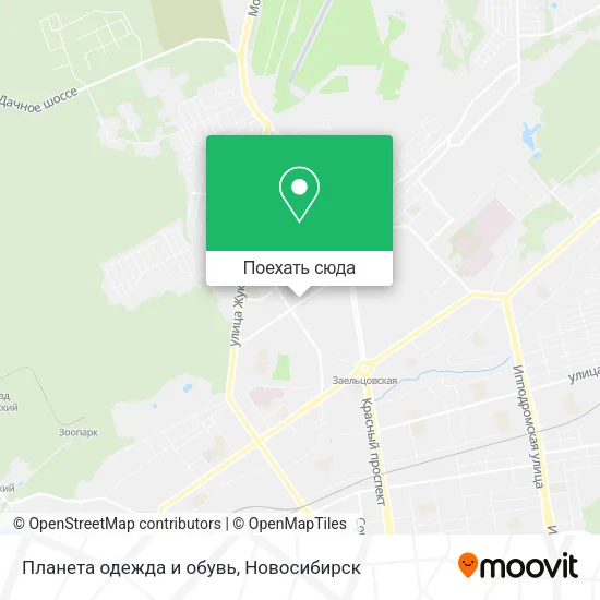 Карта Планета одежда и обувь