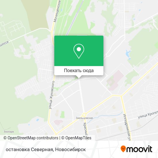 Карта остановка Северная