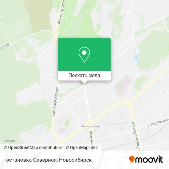 Карта остановка Северная