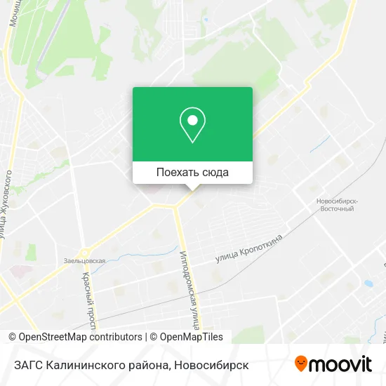 Карта ЗАГС Калининского района