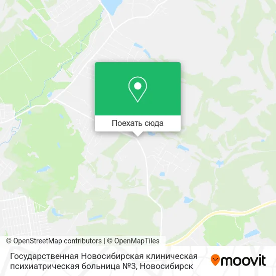 Карта Государственная Новосибирская клиническая психиатрическая больница №3