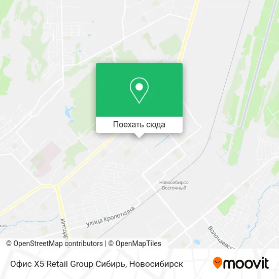 Карта Офис X5 Retail Group Сибирь