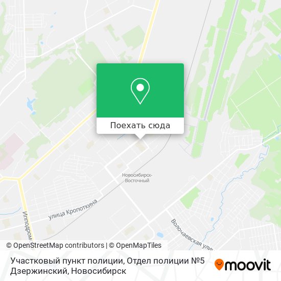 Карта Участковый пункт полиции, Отдел полиции №5 Дзержинский