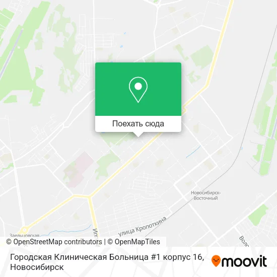Карта Городская Клиническая Больница #1 корпус 16