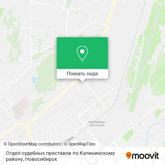 Карта Отдел судебных приставов по Калининскому району