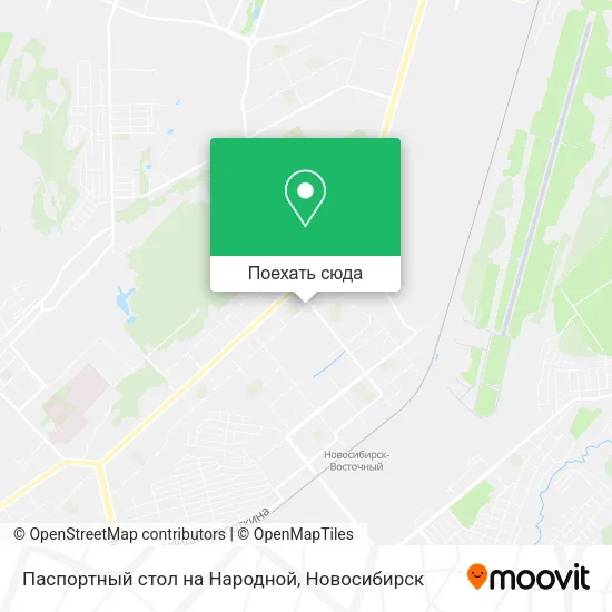 Карта Паспортный стол на Народной