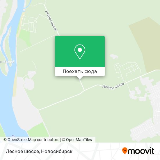 Карта Лесное шоссе