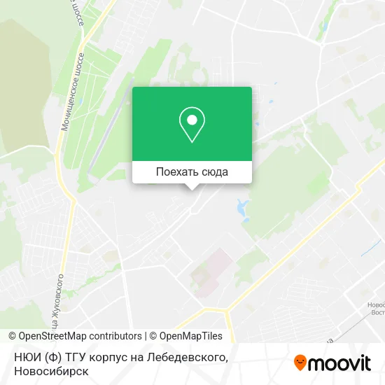 Карта НЮИ (Ф) ТГУ корпус на Лебедевского