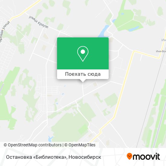 Карта Остановка «Библиотека»
