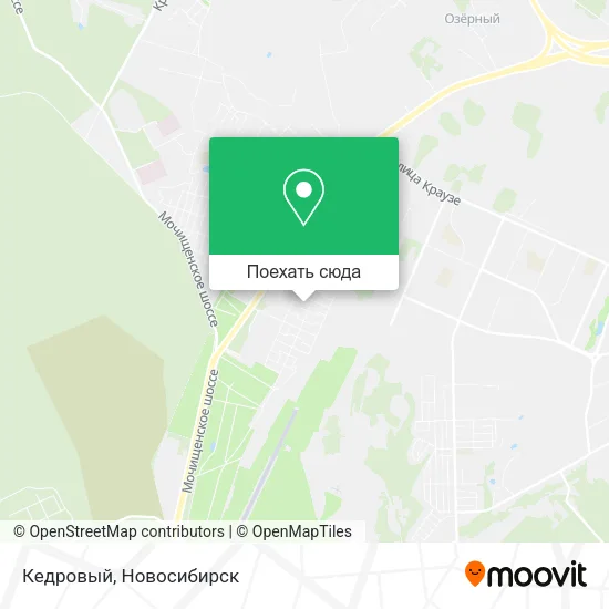 Карта Кедровый