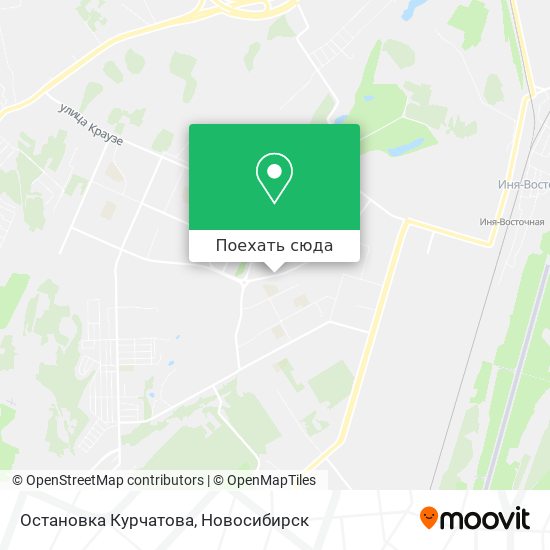 Карта Остановка Курчатова