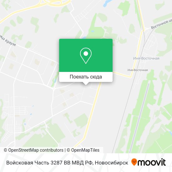 Карта Войсковая Часть 3287 ВВ МВД РФ