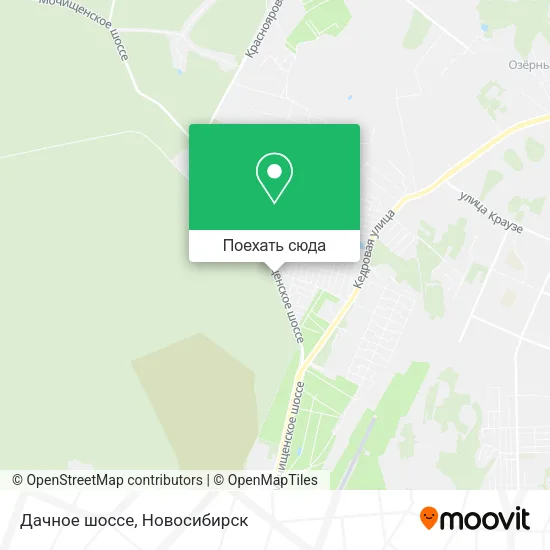 Карта Дачное шоссе