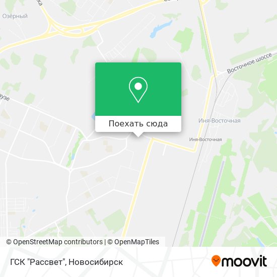 Карта ГСК "Рассвет"