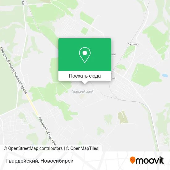 Карта Гвардейский