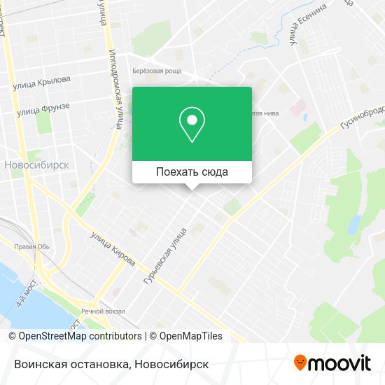 Карта Воинская остановка