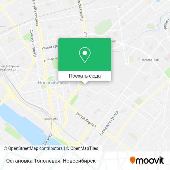 Карта Остановка Тополевая