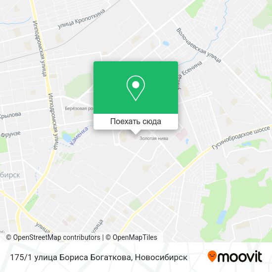 Карта 175/1 улица Бориса Богаткова