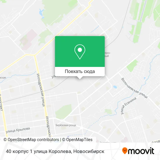 Карта 40 корпус 1 улица Королева