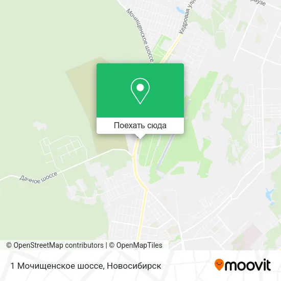 Карта 1 Мочищенское шоссе