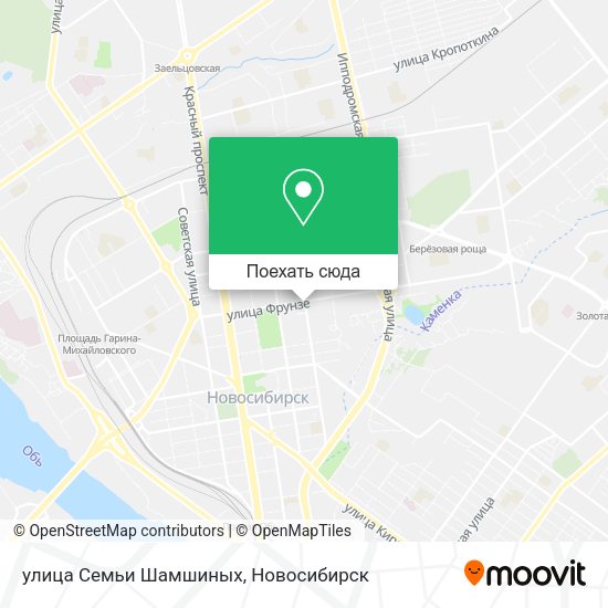 Карта улица Семьи Шамшиных