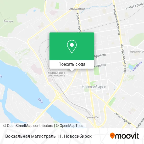 Карта Вокзальная магистраль 11