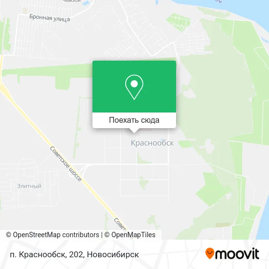 Карта п. Краснообск, 202