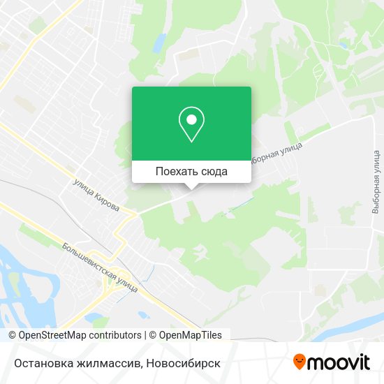 Карта Остановка жилмассив