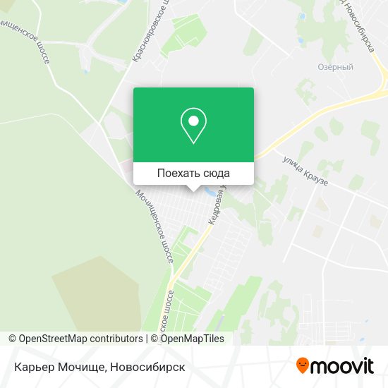 Карта Карьер Мочище