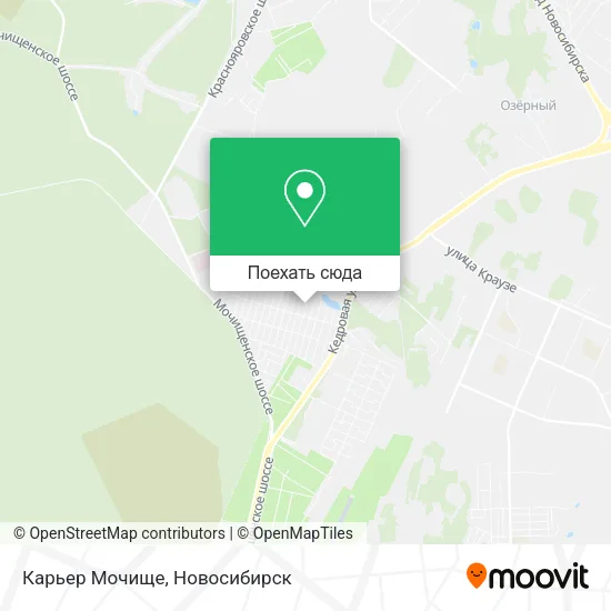 Карта Карьер Мочище