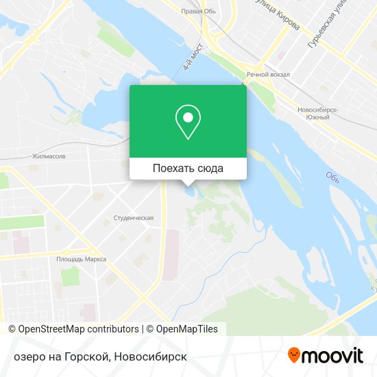 Карта озеро на Горской