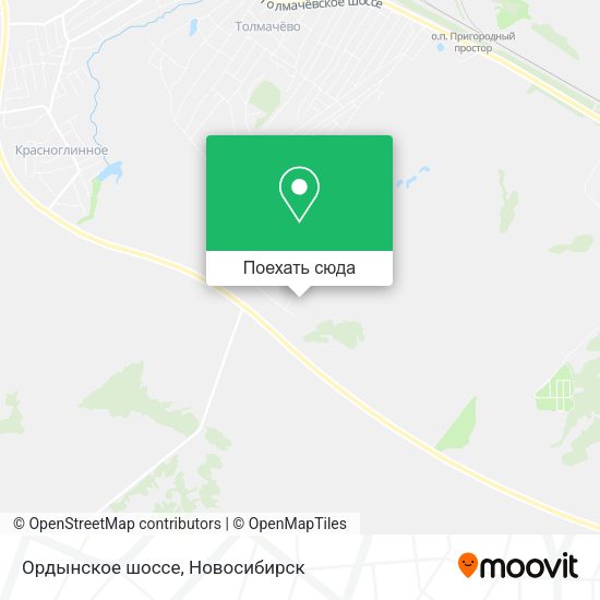Карта Ордынское шоссе