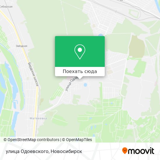 Карта улица Одоевского