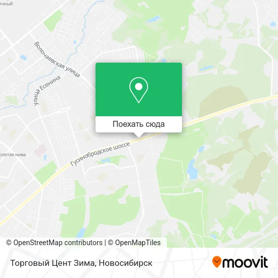 Карта Торговый Цент Зима