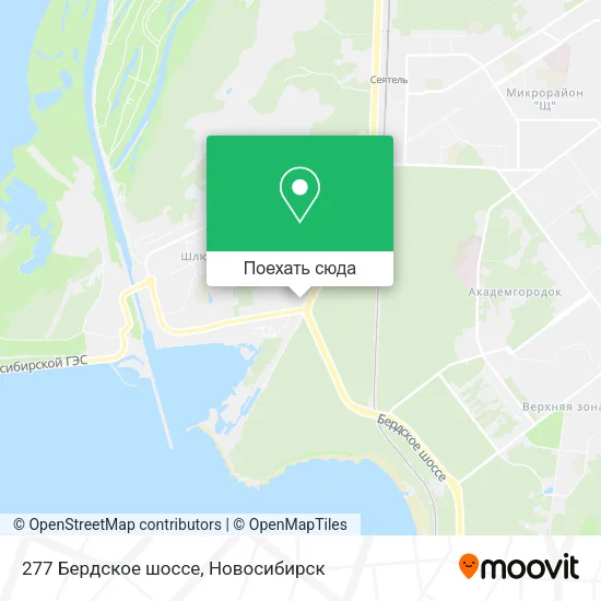 Карта 277 Бердское шоссе