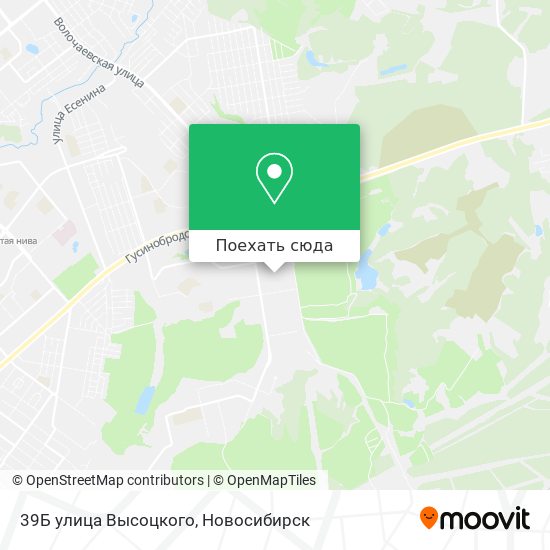Карта 39Б улица Высоцкого